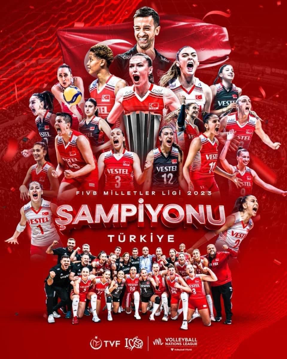 2023 FIVB Milletler Ligi Şampiyonu  Filenin Sultanları 🇹🇷