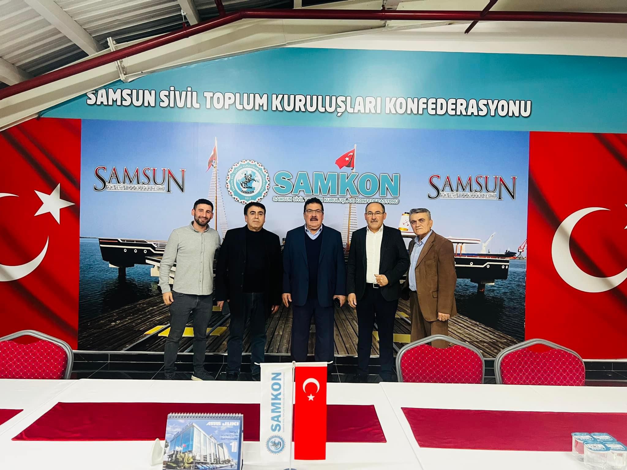 Samsun Sivil Toplum Kuruluşları Konfederasyonu SAMKON Genel Başkanımız Sn. Hasan Kaya AŞCI yı ALDEF Yönetim Kurulu  ziyaret etmişlerdir