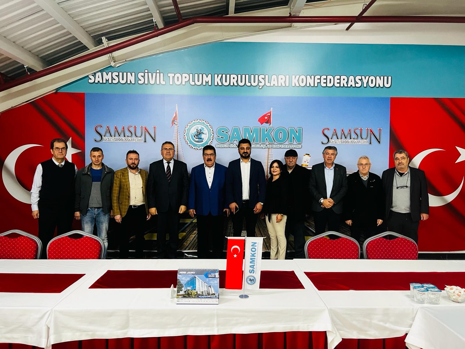 Samsun Sivil Toplum Kuruluşları Konfederasyonu SAMKON Genel Merkezimize  ziyaret