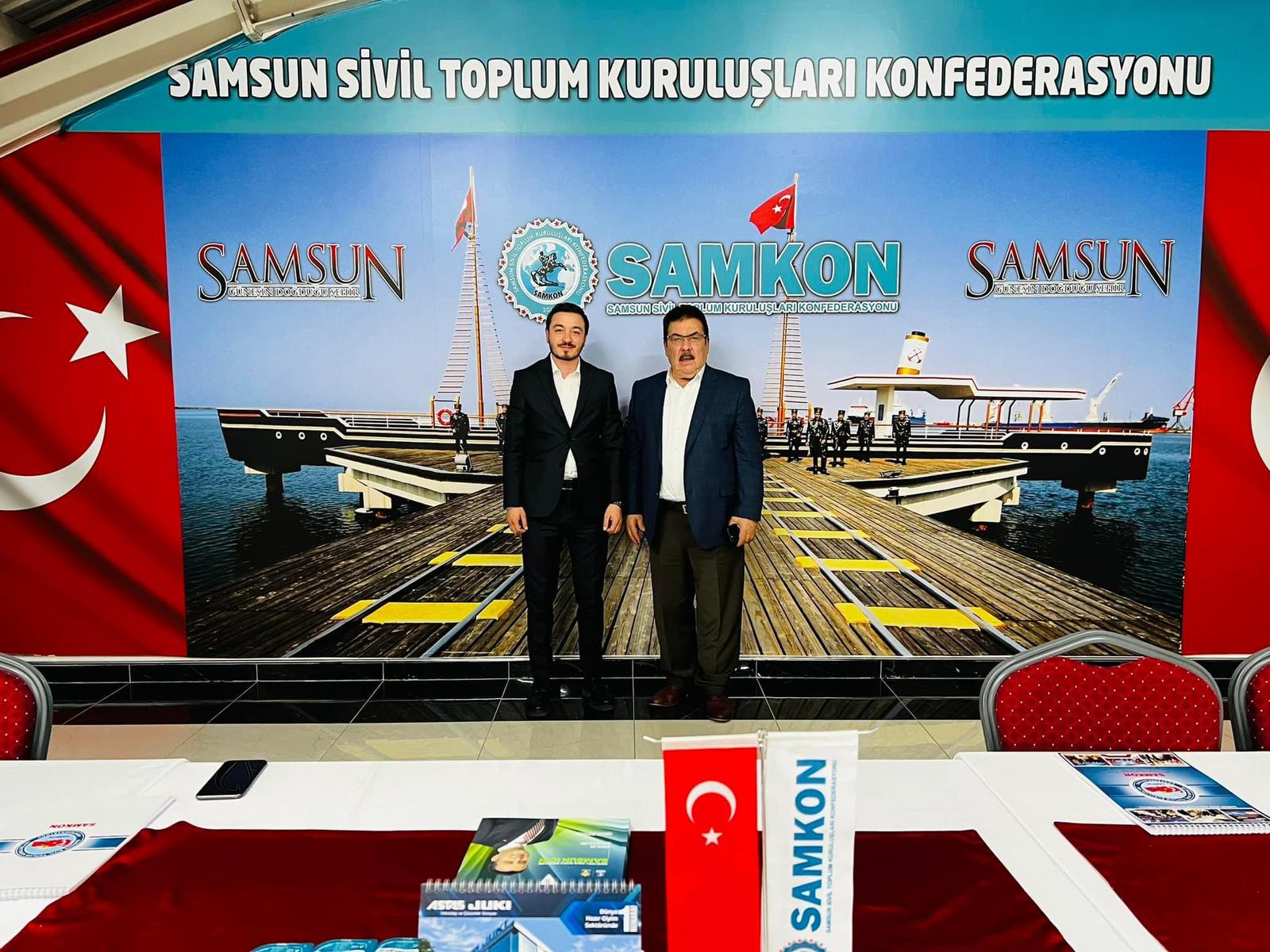 SAMKON Genel Merkezimizde  Genel Başkanımız Sn Hasan Kaya AŞCIyı Kıymetli hemşehrimiz  Ak Parti Beşiktaş İlçe Teşkilatlanmadan Sorumlu Başkan Yardımcısı Sn Ferruh KAYA ziyaret etmişlerdir