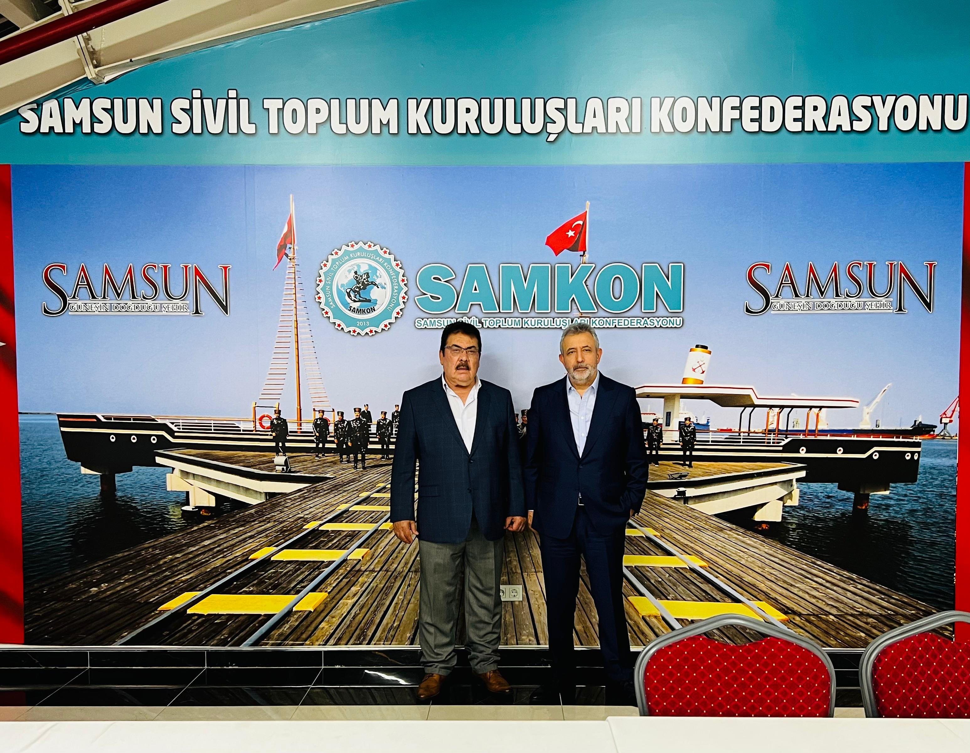 SAMKON Genel Başkanımız Sn Hasan Kaya AŞCI Beyi SAMKON Yüksek İstişare Kurulu üyemiz Kıymetli hemşehrimiz İş İnsanı Sn Zeki CANİKLİ ziyaret etmiştir